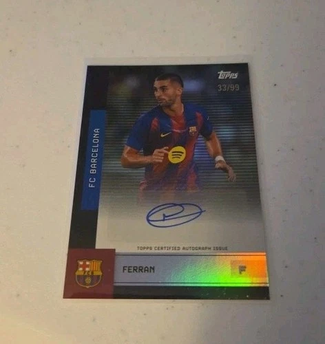Ferran Torres 2025 Topps FC Barcelona Team Set Foil /99