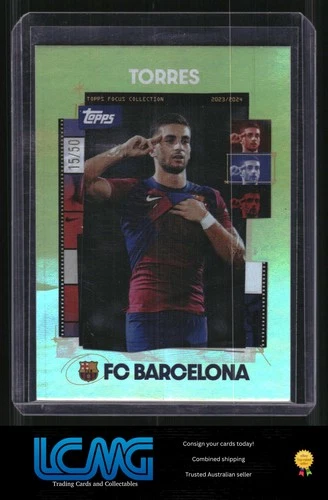 Ferran Torres 2023 Topps Focus Gold /50