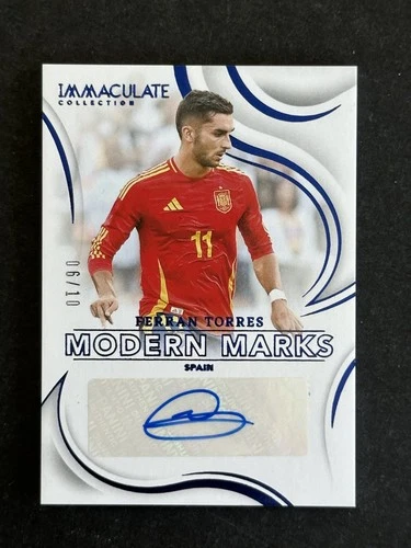 Ferran Torres 2024 Panini Immaculate Soccer Blue /10