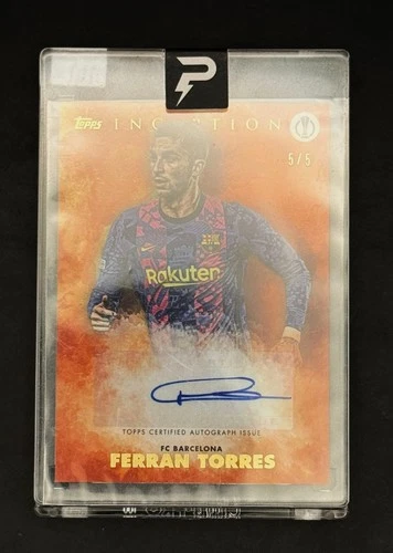 Ferran Torres 2021 Topps Inception Orange /5