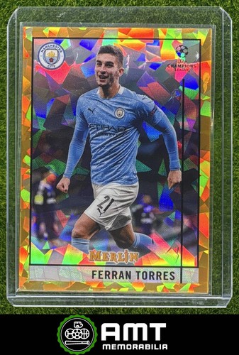 Ferran Torres 2020 Topps Merlin Chrome Gold Atomic /50
