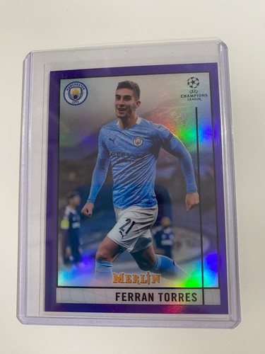 Ferran Torres 2020 Topps Merlin Chrome Purple /299