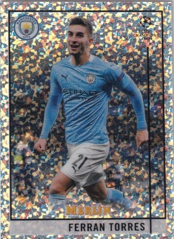 Ferran Torres 2020 Topps Merlin Chrome Speckle /150