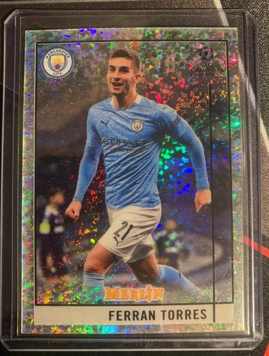 Ferran Torres 2020 Topps Merlin Chrome Speckle Refractor /150