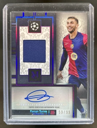 Ferran Torres 2024 Topps Museum Amethyst /99