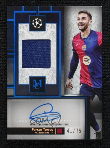 Ferran Torres 2024 Topps Museum Collection Sapphire /75