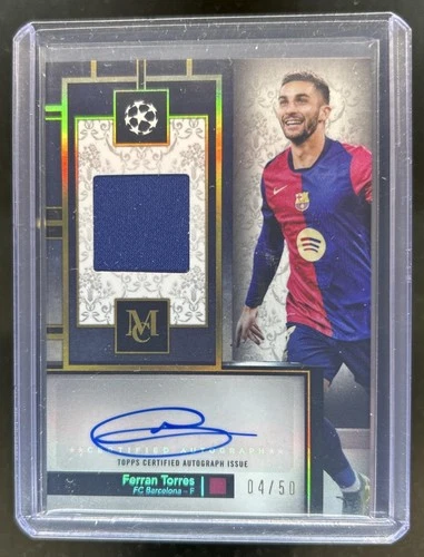 Ferran Torres 2024 Topps Museum Oro /50