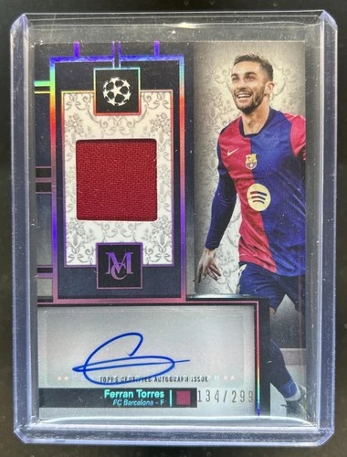 Ferran Torres 2024 Topps Museum Rose Quartz /299