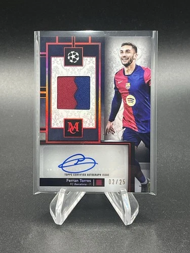 Ferran Torres 2024 Topps Museum Ruby /25