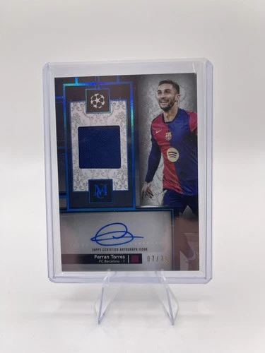 Ferran Torres 2024 Topps Museum Sapphire /75