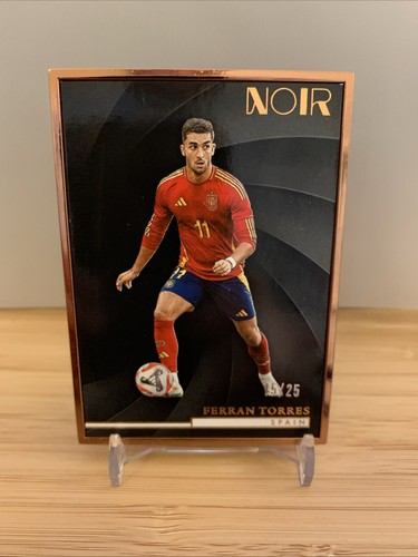 Ferran Torres 2025 Panini Noir Bronze Frame /25
