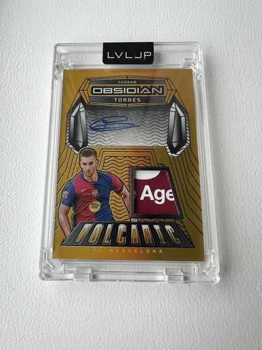 Ferran Torres 2024 Panini Obsidian Volcanic Gold /10