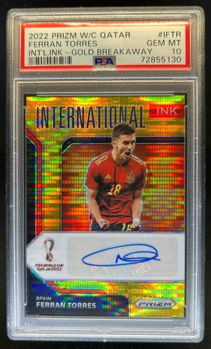 Ferran Torres 2022 Panini Prizm World Cup Gold /5