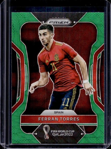 Ferran Torres 2022 Panini Prizm World Cup Green Wave #222