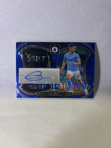 Ferran Torres 2024 Panini Select Blue Pulsar Prizm