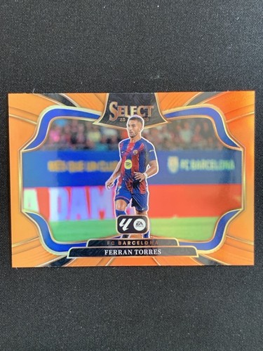 Ferran Torres 2025 Panini Select Orange Prizm 15/75
