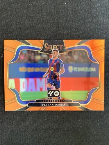 Ferran Torres 2025 Panini Select Orange Prizm 73/75