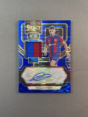Ferran Torres 2023 Panini Select Pulsar Azul