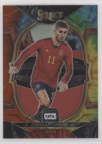 Ferran Torres 2022 Panini Select Tie-Dye Prizm /49