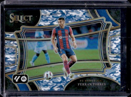 Ferran Torres 2023 Panini Select Winter Camo Prizm Field Level /99