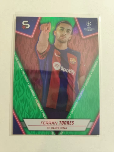 Ferran Torres 2023 Topps Superstars Green