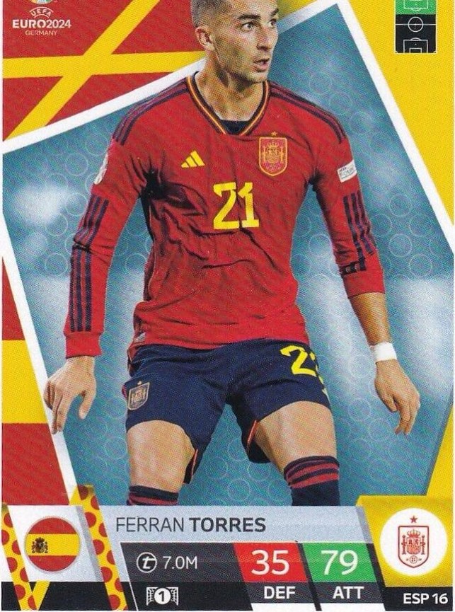 Ferran Torres 2024 Topps Match Attax UEFA EURO