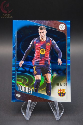 Ferran Torres 2025 Topps UCC Blue Raindrop /150