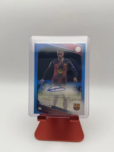 Ferran Torres 2025 Topps UCC Flagship Azul Refractor /150
