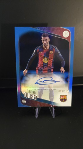 Ferran Torres 2025 Topps UCC Flagship Blue Refractor /150