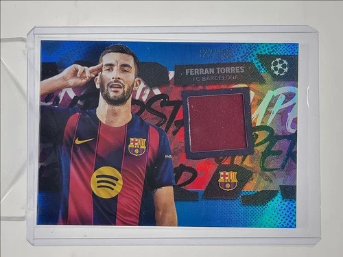 Ferran Torres 2025 Topps UEFA Blue Foil /150