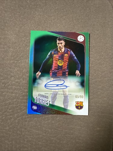 Ferran Torres 2025 Topps UEFA Champions League Flagship Green /99