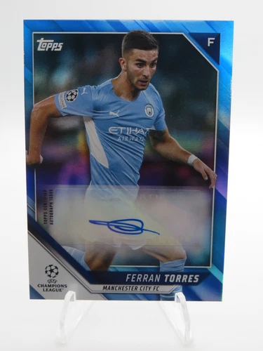 Ferran Torres 2021 Topps UEFA Champions League Rainbow Foil /99