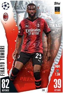 Fikayo Tomori 2023 Topps Match Attax UEFA Club Competitions