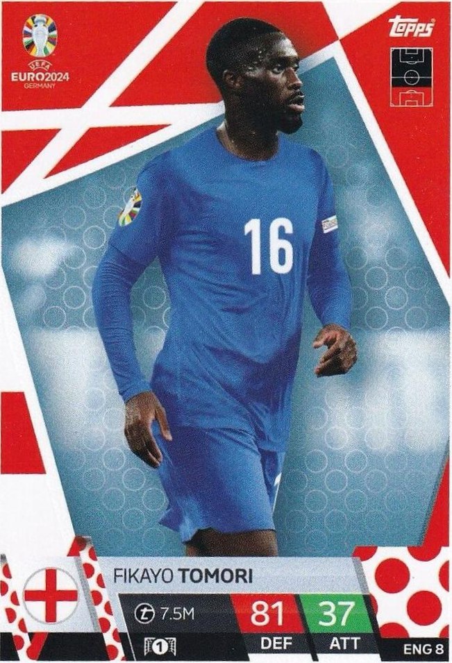 Fikayo Tomori 2024 Topps Match Attax UEFA EURO