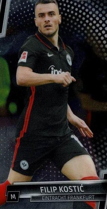 Filip Kostić 2021 Topps Chrome Bundesliga 35