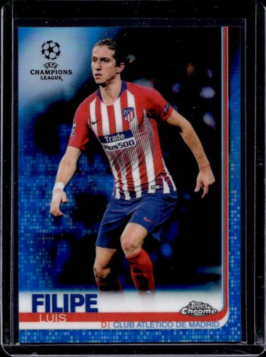 Filipe Luis 2018 Topps Chrome UEFA Blue Refractor /150