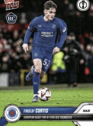 Findlay Curtis 2024 Topps Now UEFA Europa League