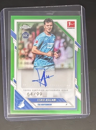 Fisnik Asllani 2025 Topps Chrome Green /99