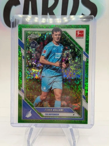 Fisnik Asllani 2025 Topps Chrome Green Mini Diamond /99