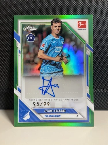 Fisnik Asllani 2025 Topps Chrome Green Refractor /99