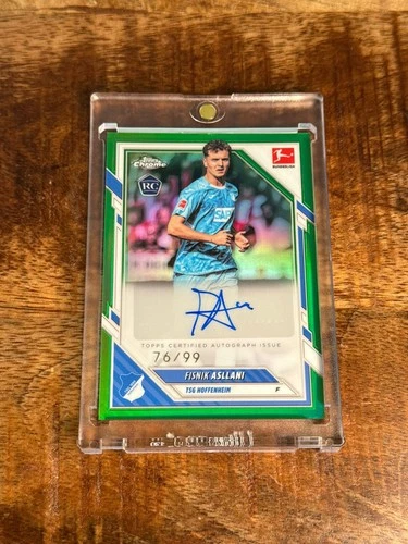 Fisnik Asllani 2026 Topps Chrome Green Refractor /99