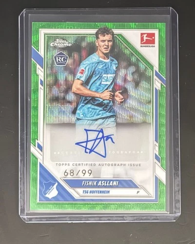 Fisnik Asllani 2025 Topps Chrome Green Wave /99