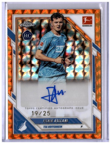 Fisnik Asllani 2025 Topps Chrome Orange Geometric /25