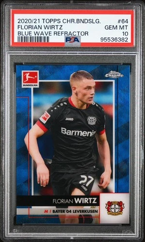 Florian Wirtz 2020 Topps Bundesliga Blue Wave /150