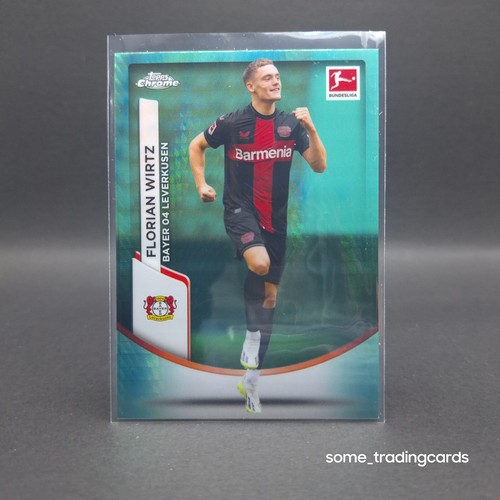 Florian Wirtz 2023 Topps Bundesliga Chrome Aqua Prizm
