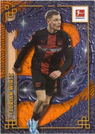 Florian Wirtz 2023 Topps Bundesliga Chrome Orange /25