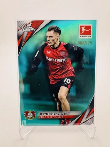 Florian Wirtz 2024 Topps Chrome Aqua Refractor /175