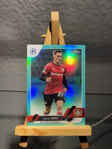 Florian Wirtz 2023 Topps Chrome Aqua Refractor /199