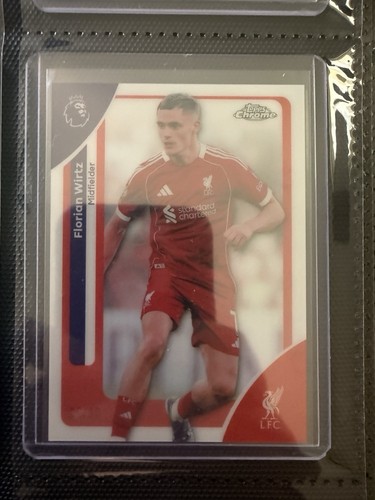 Florian Wirtz 2025 Topps Chrome Bianco /30