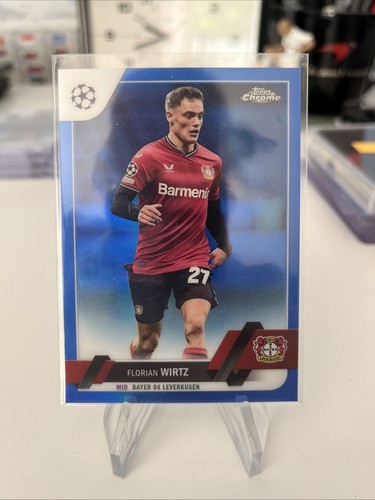 Florian Wirtz 2022 Topps Chrome Blue Refractor /150